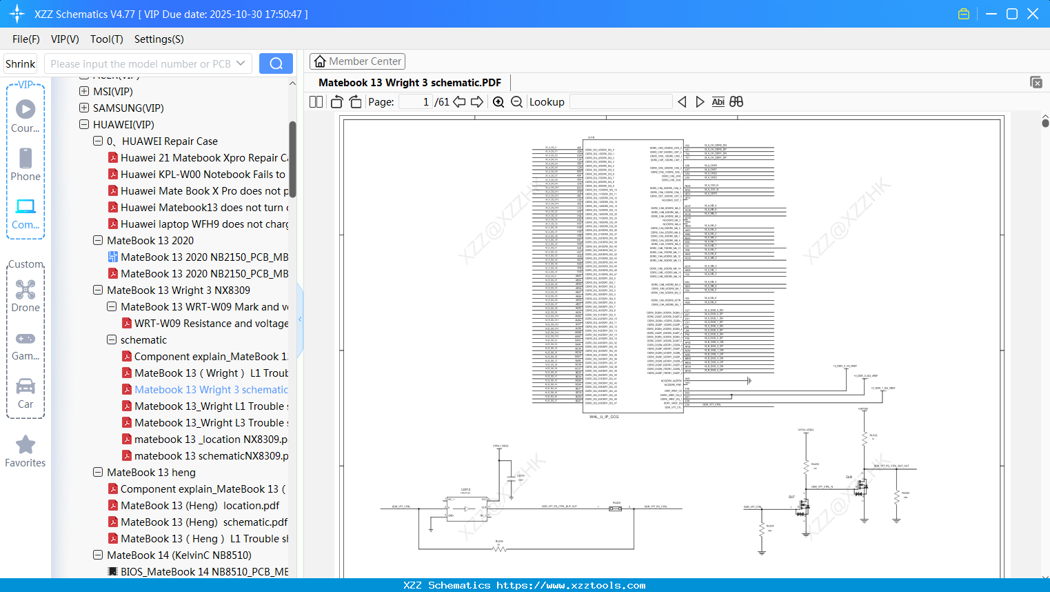 Laptop HUAWEI Matebook 13 Wright 3 Schematic